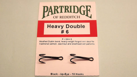 PARTRIDGE Heavy Double SALMON Fishing Fly Hooks Code P 10 Per Packet –  D.FORBES FLYTYING MATERIALS