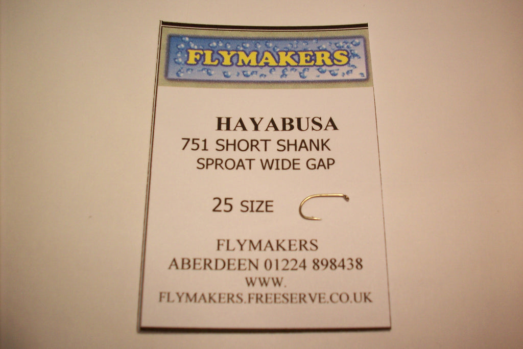SHORT SHANK SPROAT TROUT FLY HOOKS CODE FLY 751 PACKET OF 25 FROM HAYA –  D.FORBES FLYTYING MATERIALS