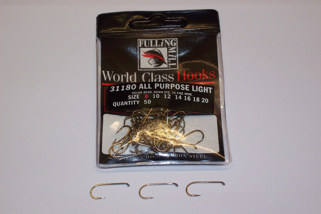 All Purpose LIGHTWEIGHT Trout Hooks Code 31180 from FULLINGMILL 50 Per –  D.FORBES FLYTYING MATERIALS