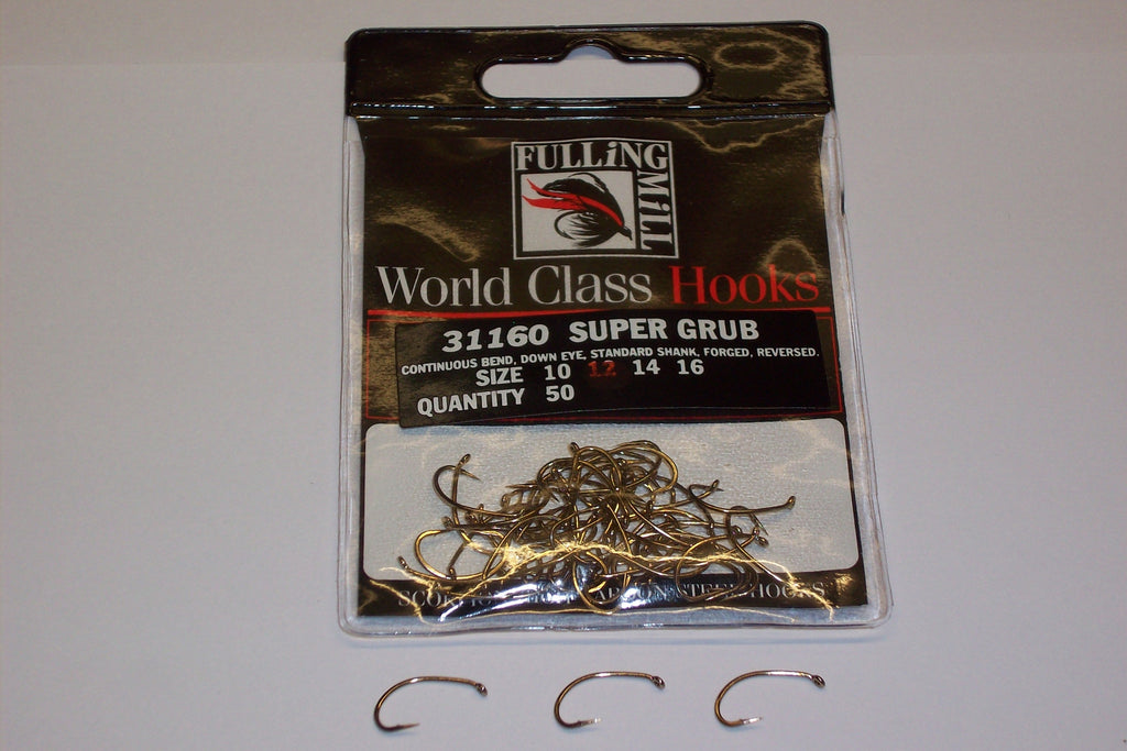SUPER GRUB TROUT HOOKS CODE 31160 FROM FULLINGMILL 50 PER PACKET – FLYMAKERS